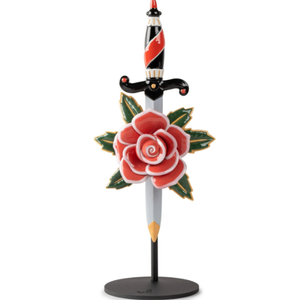 DAGGER AND ROSE - Porcelain decorative object _ Lladró