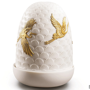 CRANES DOME - LED rechargeable porcelain table lamp _ Lladró