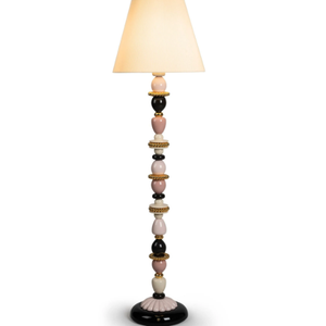 FIREFLY (PINK - GOLDEN) - Porcelain floor lamp with USB charging _ Lladró