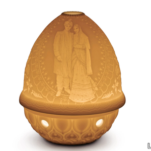 INDIAN WEDDING - Cordless porcelain table lamp _ Lladró