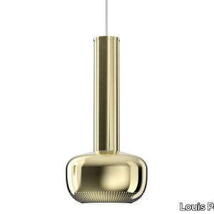 VL 56 - Brass or chromed aluminium pendant lamp _ Louis Poulsen