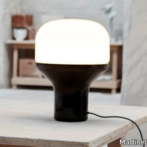 DELUX - LED glass and aluminium table lamp _ Martinelli Luce
