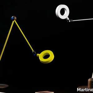 L'AMICA - LED with swing arm aluminium desk lamp _ Martinelli Luce