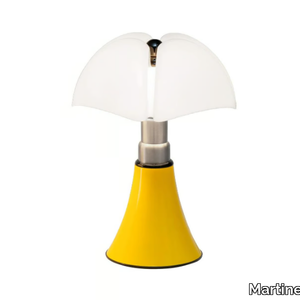 PIPISTRELLO POP MED - Steel table lamp and methacrylate lampshade _ Martinelli Luce