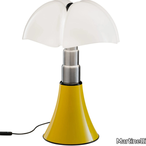 PIPISTRELLO POP - Steel table lamp and methacrylate lampshade _ Martinelli Luce