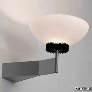 OLYMPIC - Dimmable glass and aluminium wall lamp _ Martinelli Luce