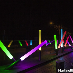 PISTILLO - LED RGB methacrylate floor lamp _ Martinelli Luce