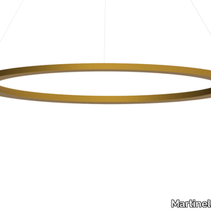 CIRCULAR SLIM - Dimmable aluminium pendant lamp _ Martinelli Luce