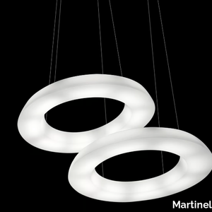 CIRCULAR POL J - LED dimmable polyethylene pendant lamp _ Martinelli Luce