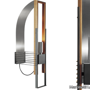 MARX - Steel and wood wall lamp _ Martinelli Luce