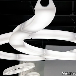 CIRCULAR POL XXL - Dimmable polyethylene pendant lamp _ Martinelli Luce