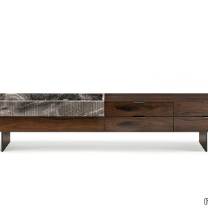 SUPERBLOCKS - Wooden sideboard with drawers _ Minotti