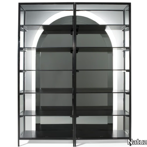 ARCH - Glass bookcase _ Natuzzi Italia