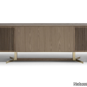 CAMPUS - Solid wood sideboard with doors _ Natuzzi Italia