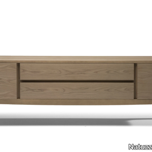 FORTUNA - Contemporary style wooden sideboard with doors with drawers _ Natuzzi Italia