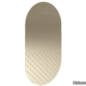 MERMAID - Contemporary style wall-mounted oval mirror _ Natuzzi Italia