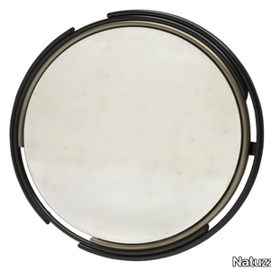 ORFEO - Round framed mirror _ Natuzzi Italia
