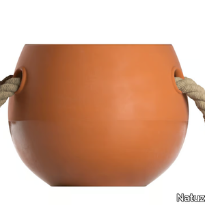 SILO - Round terracotta vase _ Natuzzi Italia