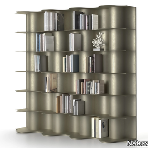 TIDE - Modular steel bookcase _ Natuzzi Italia