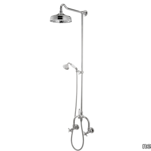 DAYTIME - Wall-mounted shower panel with diverter with hand shower _ newform