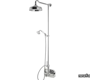 DAYTIME - Wall-mounted thermostatic shower panel with hand shower _ newform