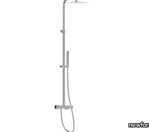 ERGO-Q / OPEN 61158 - Wall-mounted shower panel with hand shower and diverter _ newform