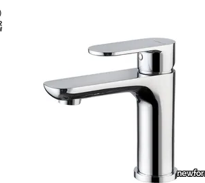 EXTRO - Countertop single handle washbasin mixer without waste _ newform