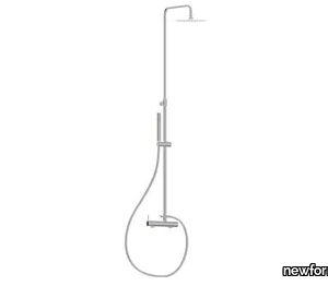 SHOWER COLUMNS 61162 - Wall-mounted shower panel with hand shower _ newform