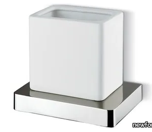 SQUARED ACCESSORIES 62905 / 62906 - Wall-mounted ceramic toothbrush holder _ newform