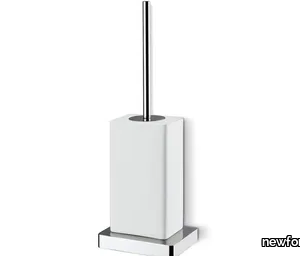 SQUARED ACCESSORIES 62915 / 62916 - Wall-mounted ceramic toilet brush _ newform