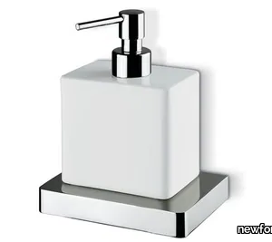 SQUARED ACCESSORIES 62910 / 62911 - Ceramic Bathroom soap dispenser _ newform