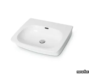 WASHBASINS - Countertop rectangular wall-mounted washbasin _ newform