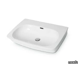 WASHBASINS - Countertop rectangular wall-mounted washbasin _ newform