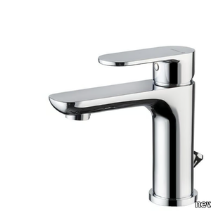 EXTRO - Countertop single handle washbasin mixer with pop up waste _ newform