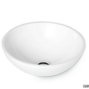 WASHBASINS - Countertop round Mineralmarmo® washbasin _ newform