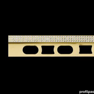Cerfix Prostyle C Design - 24K gold-plated brass profiles with crystals from Swarovski®