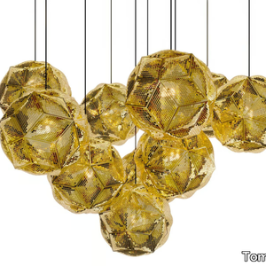 PUFF - LED brass pendant lamp _ Tom Dixon