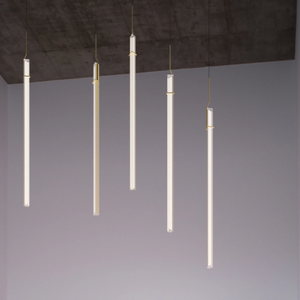 HALO JEWEL 2355 2356 - LED steel pendant lamp _ Vibia