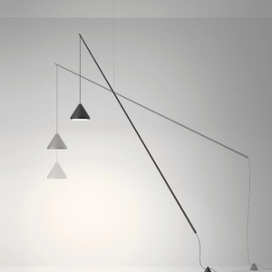 NORTH - Carbon fibre pendant lamp / floor lamp _ Vibia
