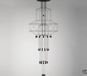 WIREFLOW CHANDELIER 0375 - LED dimmable pendant lamp _ Vibia