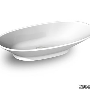 AGORÀ - Countertop oval Silkstone washbasin _ ZUCCHETTI
