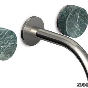 ISY22 ZIS6640.C50 / ZIS6641.C50 - Wall-mounted Green marble Aver washbasin tap with aerator _ ZUCCHETTI