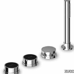 Savoir - 4 hole Recessed deck mounted bathtub tap with hand shower _ ZUCCHETTI