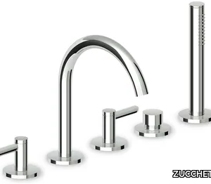 ISY22 ZIS3533 - Recessed bathtub set with hand shower with individual rosettes _ ZUCCHETTI