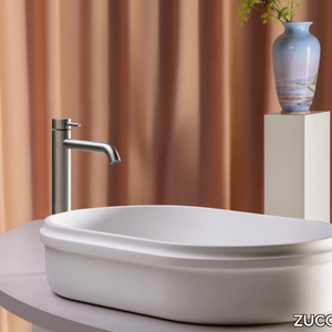 RISE - Countertop oval single Cristalplant® washbasin _ ZUCCHETTI