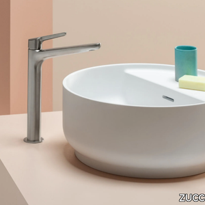 BEAM - Countertop round single Cristalplant® biobased washbasin _ ZUCCHETTI