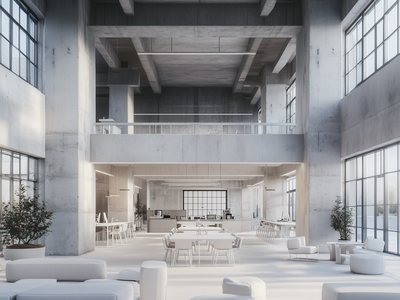 Minimalist Industrial-Style Workspaces