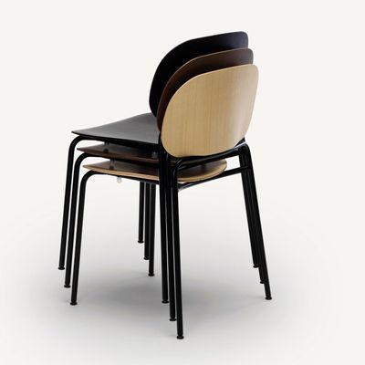 UPON - Stackable wood veneer chair 