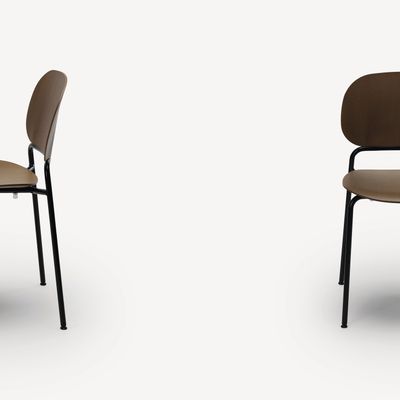 UPON - Stackable wood veneer chair 