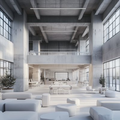 Minimalist Industrial-Style Workspaces